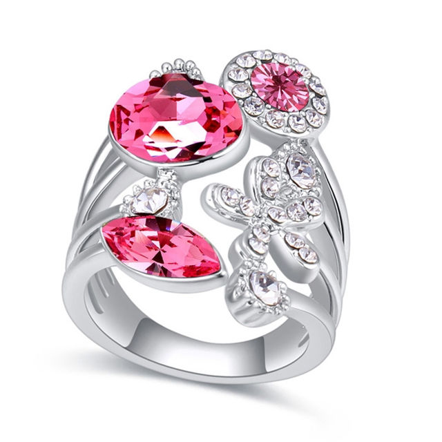 Picture of Austrian Crystal Ring - Flower Years