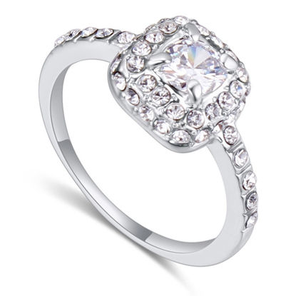 Picture of Austrian Crystal Ring - Mini Stones Around Main Stone