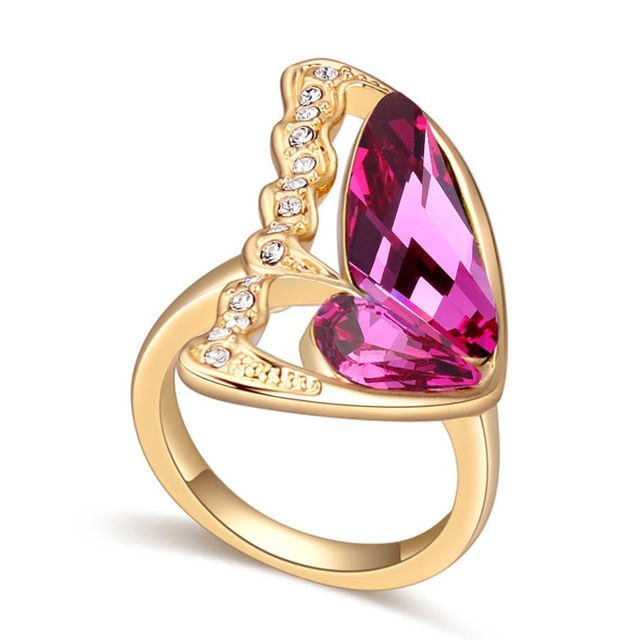 Picture of Butterfly Crystal Mosaic Ring