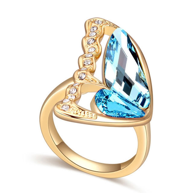 Picture of Butterfly Crystal Mosaic Ring
