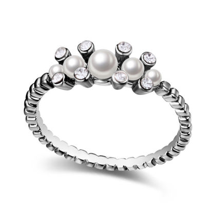 Picture of Flower in Dream  Crystal Mosaic Pearl Ring