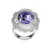 Picture of Big Flower  Crystal Mosaic Ring