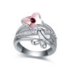 Picture of Double Butterfly Crystal Mosaic Ring