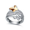 Picture of Double Butterfly Crystal Mosaic Ring