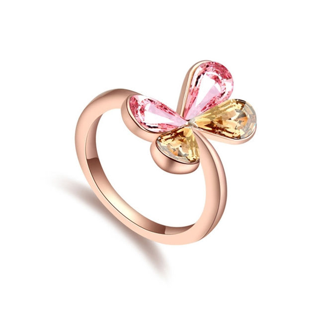 Picture of Dream Butterfly  Crystal Mosaic Ring
