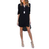 Picture of Justyling Autumn Long-Sleeve V-neck Stylish Chiffon Dress