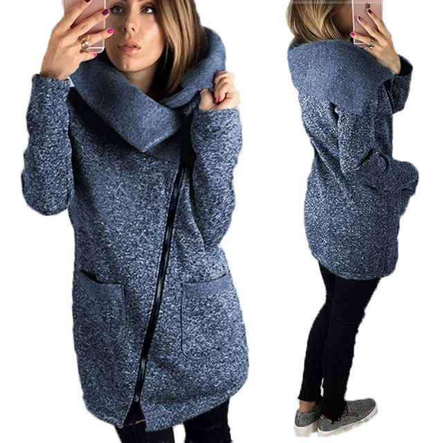 Picture of Women's Fashion Slanted Zipper Jacket