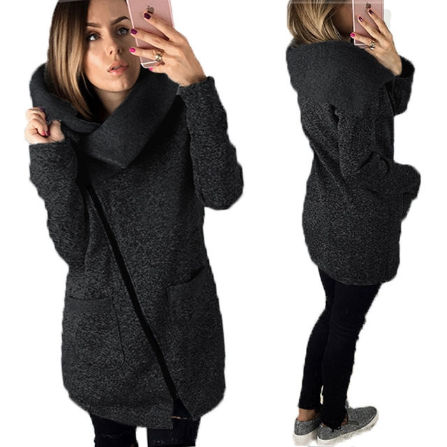 Picture of Women's Fashion Slanted Zipper Jacket