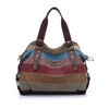 Picture of Women Retro Rainbow Casual Canvas Shoulder Tote Bag