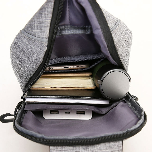 Picture of Multi-functional Anti-Theft Cross Body Backpack with USB Charging Port