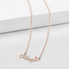 Picture of 925 Sterling Silver Personalized Name Necklace With Butterfly