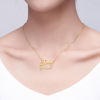 Picture of Personalized Two Line Name Necklace in 925 Sterling Silver