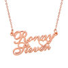 Picture of Personalized Two Line Name Necklace in 925 Sterling Silver