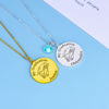 Picture of Sterling Silver Graduation Name With Grad Cap Disc Pendant