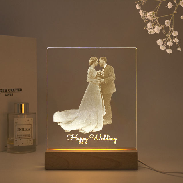 Picture of Custom Laser Inner Carving Night Light For Gifts