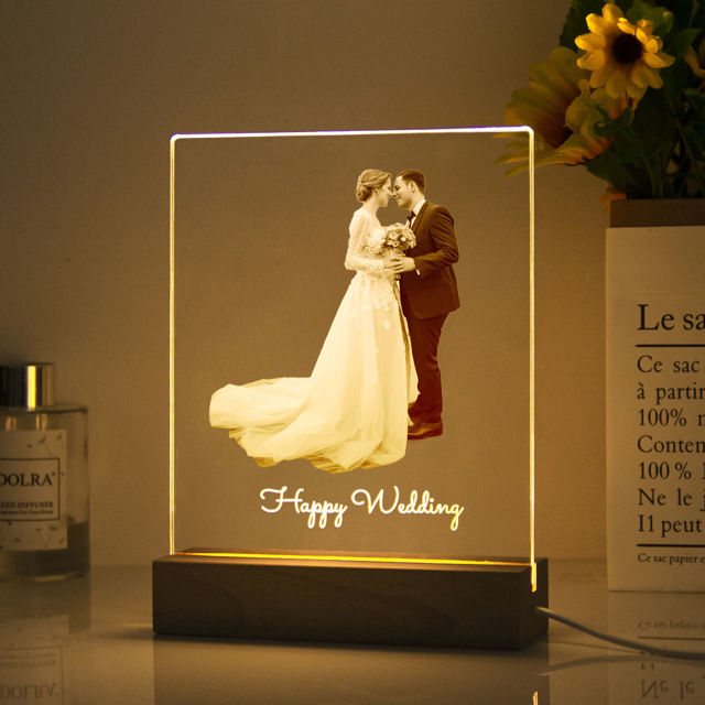 Picture of Custom Color Night Light - Personalize With Your Lovely Photo