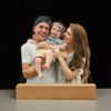 Picture of Colorful Personalized Wooden Base 3D Night Lamp With Your Lovely Photo