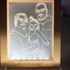 Picture of Custom Wooden Photo Frame LED Night Lamp - Personalize With Your Lovely Photo