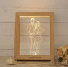 Picture of Custom Wooden Photo Frame LED Night Lamp - Personalize With Your Lovely Photo