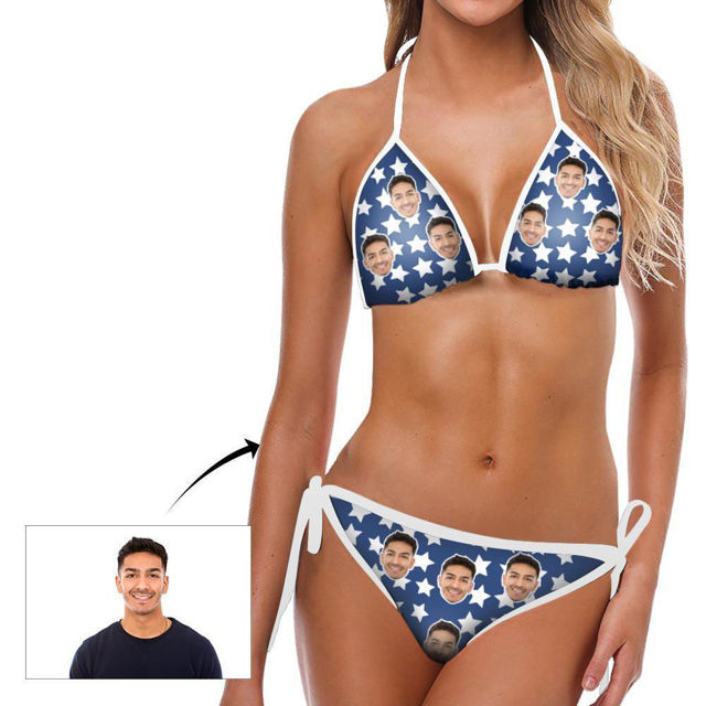 Picture of Custom Star Face Photo Bikini for Women
