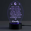 Picture of Custom Name Night Light With Colorful LED Lighting - Multicolor Bedtime Pray Night Light With Personalized Name