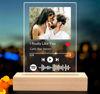 Picture of Customized Photo Night Light With Scannable Acrylic Song Plaque Personalized Song Album Cover Night Light for Music Lovers