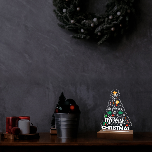 Picture of Merry Chirstmas Tree Night Light Gift for Christmas