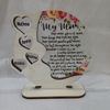 Picture of Personalized Family Love Heart With Flower Rustic Ornament - Best Gift for Mother's Day - The Heart Of You