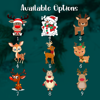 Picture of Cartoon Reindeer Snowman Night Light with Irregular Shape - Personalized It With Your Kid's Name