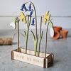 Picture of Personalized Wooden Family Birth Flowers - Grandma's Garden Sign - Mother's Day & Wedding Anniversary Gift