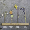 Picture of Personalized Wooden Family Birth Flowers - Grandma's Garden Sign - Mother's Day & Wedding Anniversary Gift