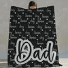Picture of Personalized Dad Blanket with Kids Name - Gift for Dad from Children - Best Father's Day Gift and Christmas Gifts