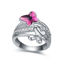 Picture of Double Butterfly Crystal Mosaic Ring