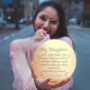 Picture of Personalized 3D Moon Lamp with Touch Control Touching Words (10cm-20cm)