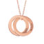 Picture of Personalized Double Russian Ring Name Necklace In Sterling Silver