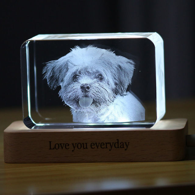 Picture of 3D Laser Crystal Gift in Landscape Rectangle
