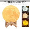 Picture of Personalized 3D Moon Lamp with Touch Control Touching Words (10cm-20cm)