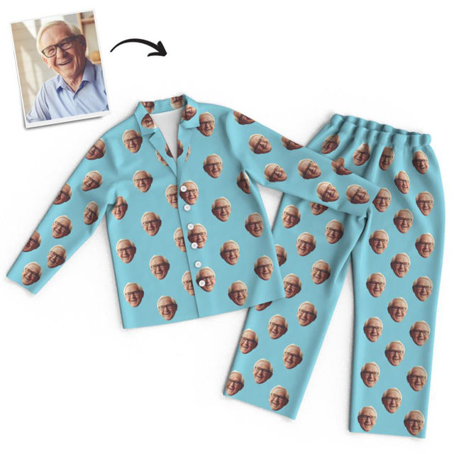 Picture of Customized Colorful Face Pajamas as Unisex Best Gifts