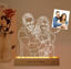 Picture of Custom Wooden Base 3D Night Lamp With Personalized Photo