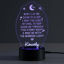 Picture of Custom Name Night Light With Colorful LED Lighting - Multicolor Bedtime Pray Night Light With Personalized Name