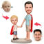 Picture of Custom Bobbleheads: Superman Dad And Son Bobbleheads | Personalized Bobbleheads for the Special Someone as a Unique Gift Idea