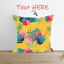 Picture of Custom Home Pillow Summer Pillow Add Text - Yellow Summer