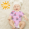 Picture of Custom Baby Clothing Personalized Baby Onesies Infant Bodysuit with Personalized Name Long-Sleeve - I Love Dad & Mum