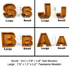 Picture of Personalized Wooden Piggy Bank for Kids Boys Girls - Large Piggy Banks 26 English Alphabet Letter-V - Transparent Money Saving Box