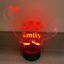 Picture of Custom Name Night Light With Colorful LED Lighting - Multicolor Dinosaur with a Bow Light With Personalized Name