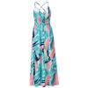 Picture of Chic Spring/Summer Look Bohemian Floral Suspender Dresses - V-Neck Boho Long Maxi Dress - Beach/Wedding Party Camisole Dress for Girls