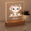 Picture of Flower Monkey Night Light - Personalized It With Your Kid's Name