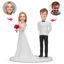 Picture of Custom Bobbleheads:  Couples Taking Over The Bouquet | Personalized Bobbleheads for the Special Someone as a Unique Gift Idea