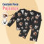 Picture of Customized pajamas Customized photo pet element pajamas Customized casual home pajamas complete set