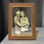 Picture of Custom Crystal Photo With Wooden Light Frame